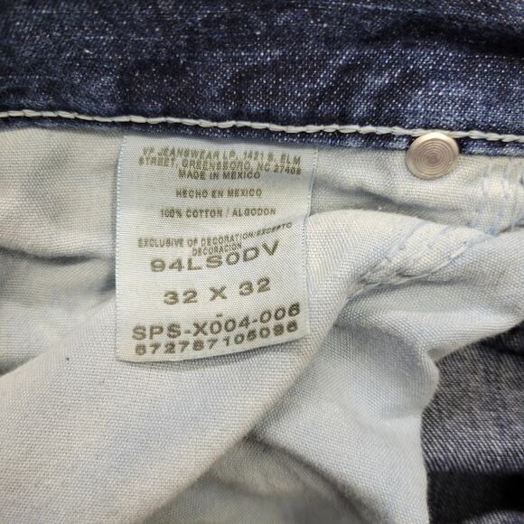 Vintage Wrangler Carpenter Jeans Light Distress Blue Men's Size 32x32 - Picture 3 of 9